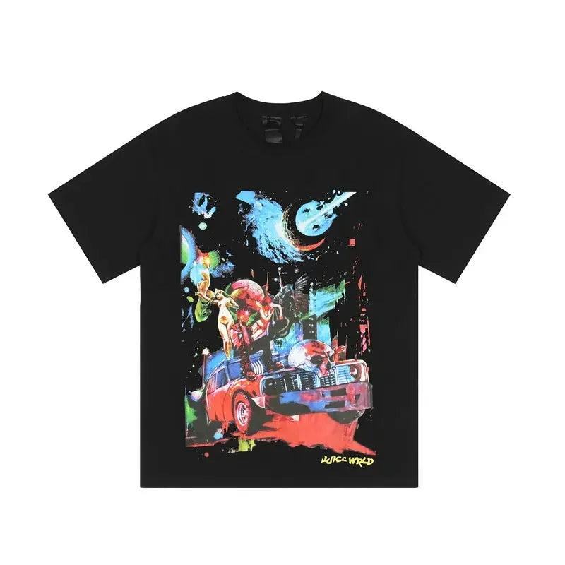 PLAYERA Juice Wrld x Vlone Cosmic Racer T-Shirt