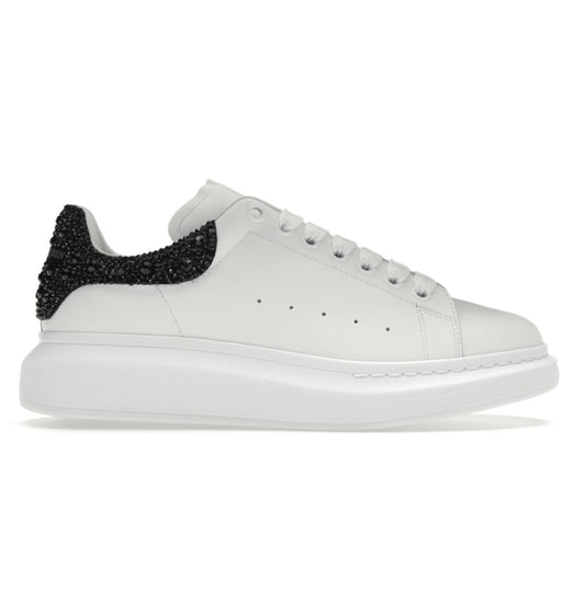ALEXANDER MCQUEEN OVERSIZED EN BLANCO CON CRISTALES EN NEGRO