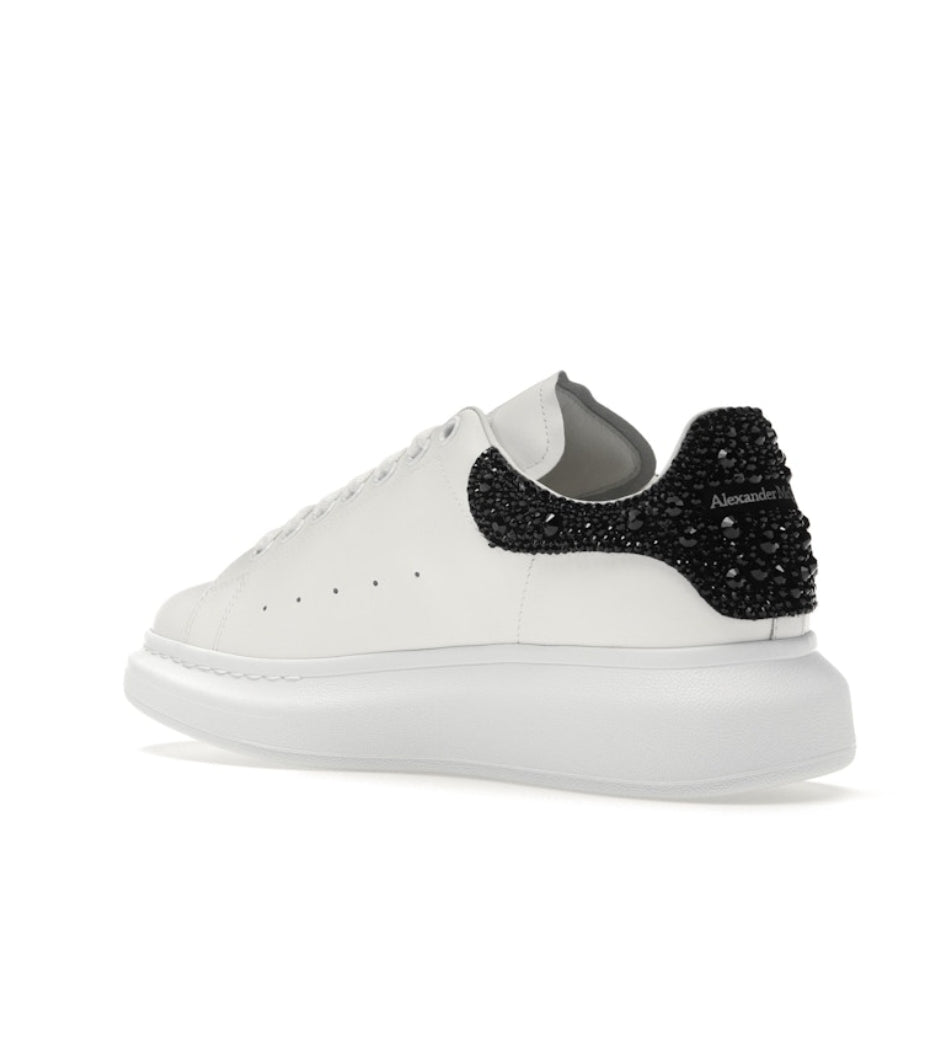 ALEXANDER MCQUEEN OVERSIZED EN BLANCO CON CRISTALES EN NEGRO
